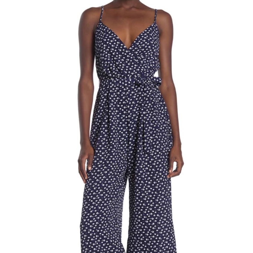Row A Polkadot Wide Leg Jumpsuit